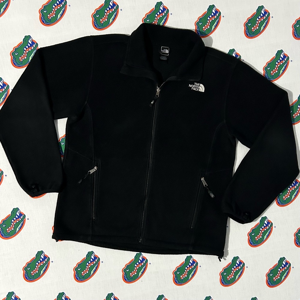 Mens North Face Fleece Zip Up Jacket Sweater Size Large / XL